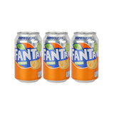 Fanta Zero Sugar Drink Imported 330ml (Pack of 3)