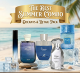 The Summer Money Saver Combo Pack of 4 - Rasasi Hawas Ice , Afnan Rare Reef , Riiffs Freeze & Arabiyat Marwa