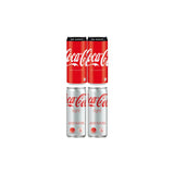 Coca Cola Light Drink 330ml Imported + Coca Cola No Sugar Soft Drink Imported (Pack of 4) (Combo Pack)