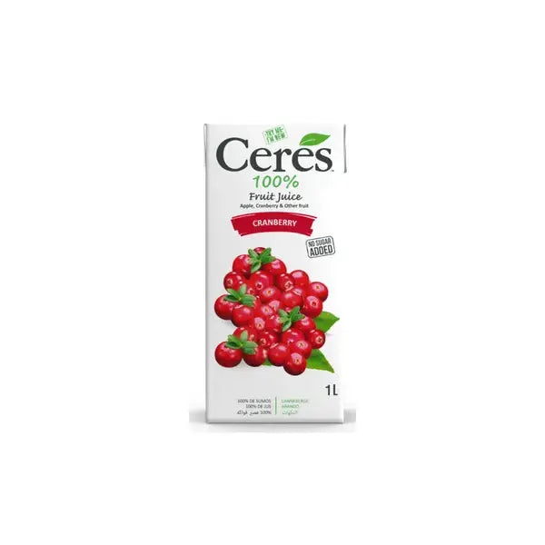 Cranberry Juice Without Sugar Ã 1L | Pure & Natural Drink