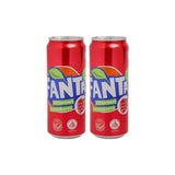 Fanta Strawberry Flavoured Drink, 320ml (Pack of 2)