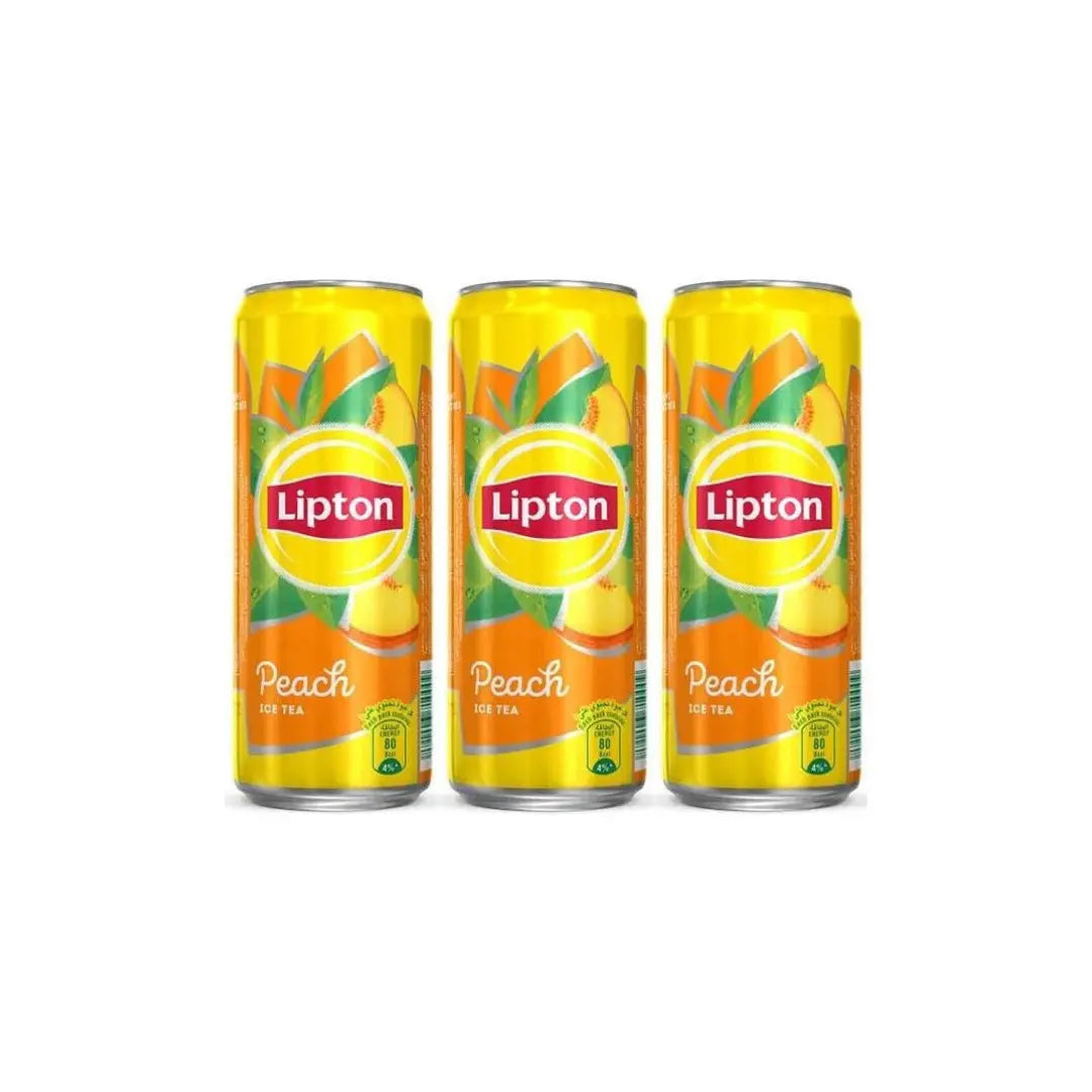 Lipton Peach Iced Tea, 245ml (Pack of 3) Ã Refreshing Peach Iced Tea from Lipton