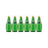 Perrier Carbonated Water Glass Bottle 330ml (Pack of 6) Ã Premium Sparkling Water